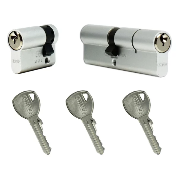 ABUS TI14 Set - Halb- und Doppelzylinder mit 3x Schlüssel