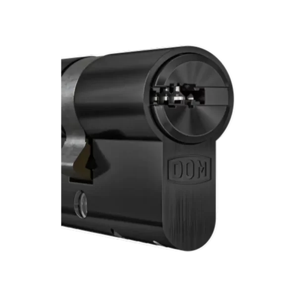 Velour schwarzer DOM IX Twido Profilzylinder für ein stilvolles und sicheres Zuhause