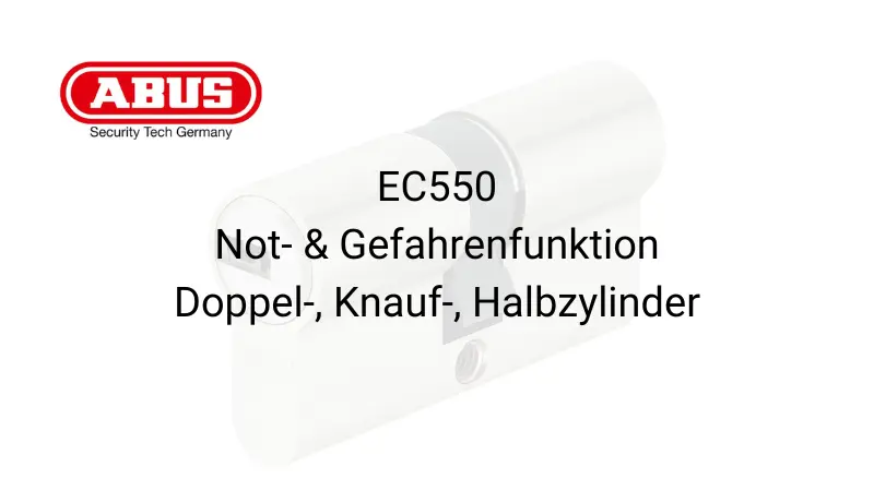 ABUS EC550 Schließzylinder, Doppelzylinder, Knaufzylinder, Halbzylinder