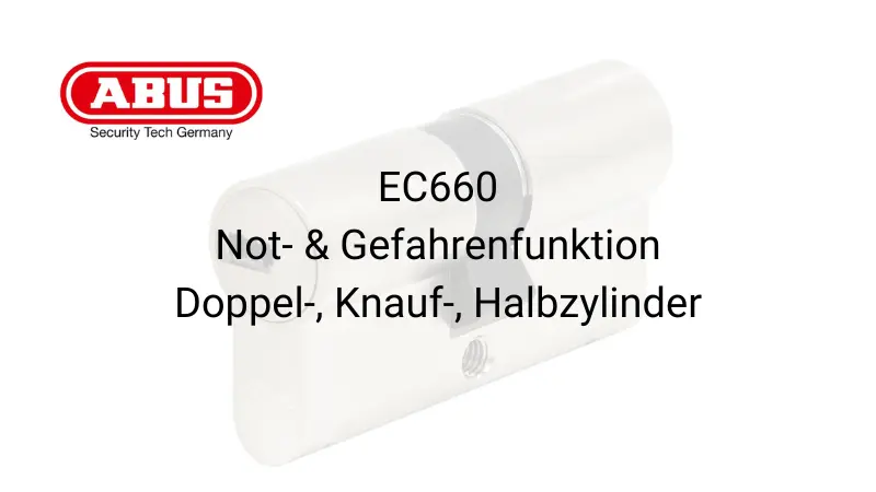 ABUS EC660 Schließzylinder, Doppelzylinder, Knaufzylinder, Halbzylinder