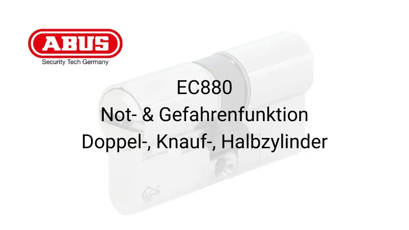 ABUS EC880 Schließzylinder, Doppelzylinder, Knaufzylinder, Halbzylinder