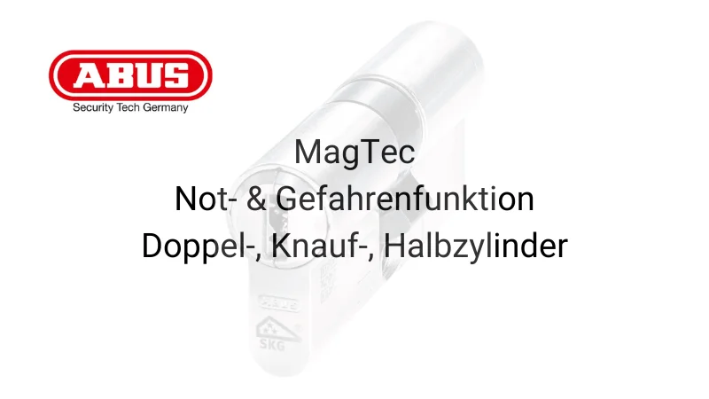ABUS MagTec Schließzylinder, Doppelzylinder, Knaufzylinder, Halbzylinder