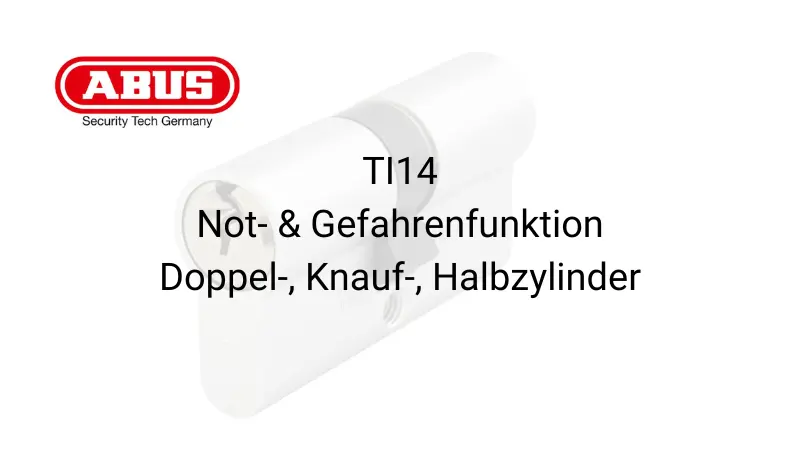 ABUS TI14 Schließzylinder, Doppelzylinder, Knaufzylinder, Halbzylinder