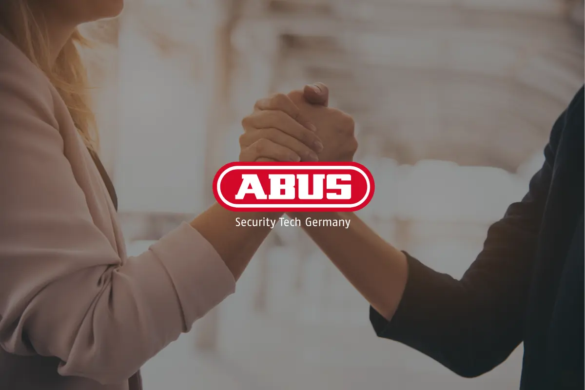 Handschlag - Enge Zusammenarbeit mit ABUS